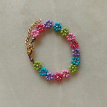 Afbeelding in Gallery-weergave laden, Bloemen enkelbandje