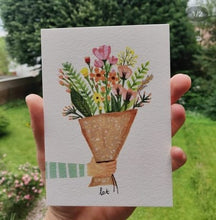 Afbeelding in Gallery-weergave laden, Setje kaartje &#39;bloemen&#39; mix (10 stuks)
