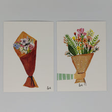 Afbeelding in Gallery-weergave laden, Setje kaartje &#39;bloemen&#39; mix (10 stuks)
